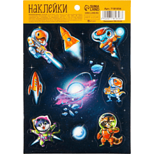 Наклейка бумажная "Космо", 1 лист 11x16 см