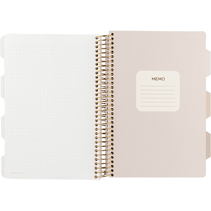 Книга записная "Carrarra", A5, 200 листов, клетка, линейка, точка, фиолетовый - 6