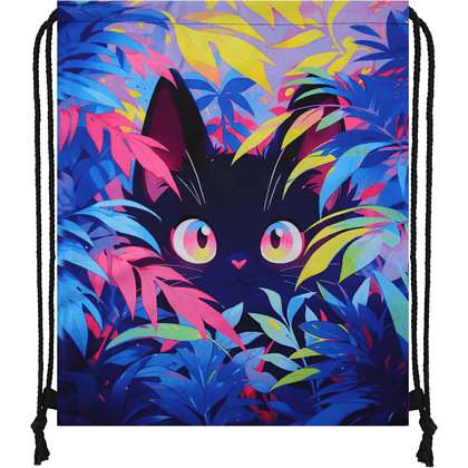 Мешок для обуви "Tropical cat", полиэстер, разноцветный