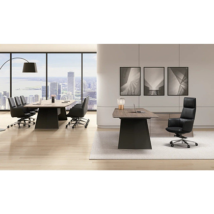 Кресло компьютерное SitZone CH-500B, кожа, алюминий, белый - 7