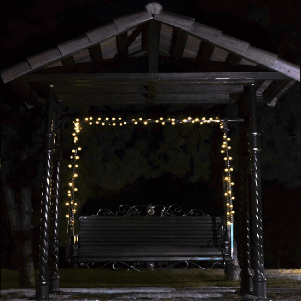 Гирлянда уличная "Нить", 10 м, тепло-белый - 3