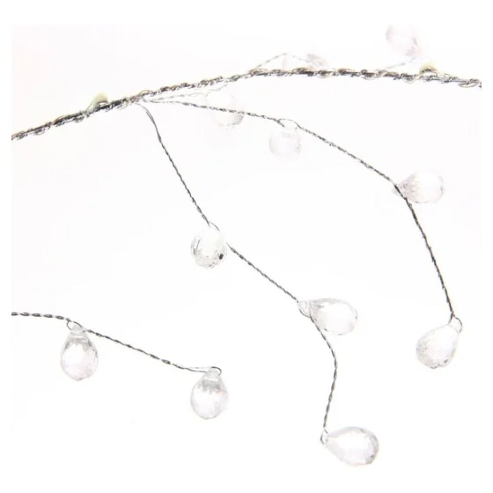 Гирлянда LED "Сверкающие хрусталики", теплый белый - 4