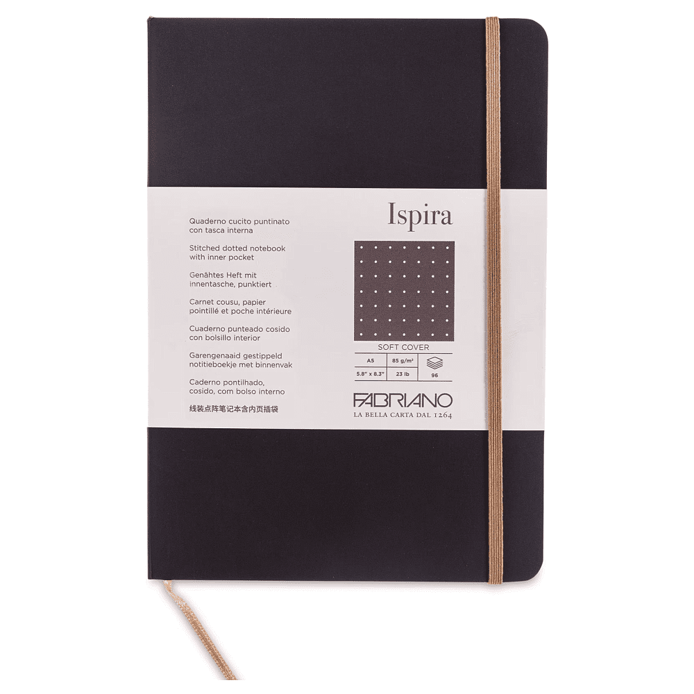 Блокнот "Fabriano. Ispiria", A5, 96 листов, точка, коричневый