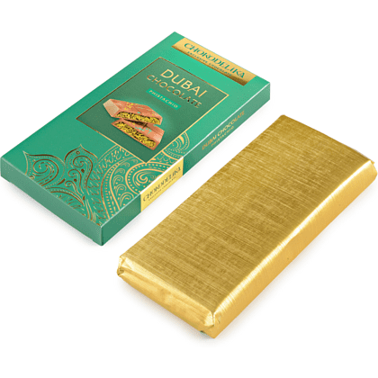 Шоколад молочный "Dubai Pistachio", 180 гр, с начинкой - 3