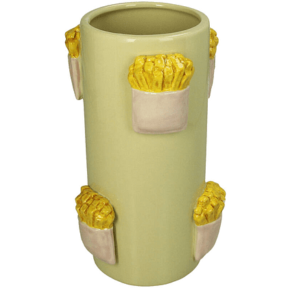 Ваза керамическая "French Fries", 13.5х12.5х22.3 см, разноцветный