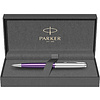 Ручка шариковая автоматическая Parker "Sonnet Essential SB K545", 0,7 мм, серебристый, фиолетовый, стерж. черный - 2