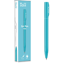 Ручка гелевая Deli "Nusign", 0,5 мм, стерж. светло-голубой
