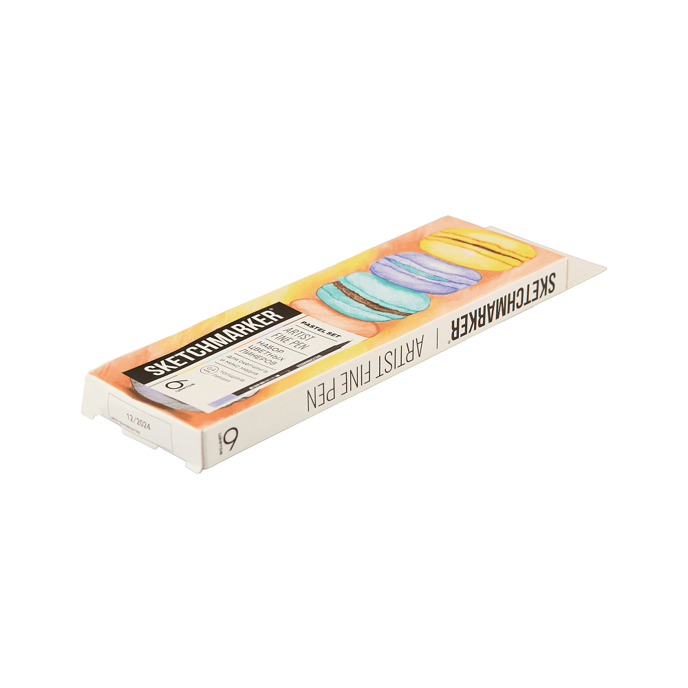 Ручка капиллярная "Sketchmarker Artist fine pen Pastel", 6 шт - 7