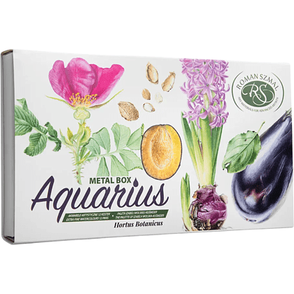 Краски акварельные "Aquarius. Botanical Set by Izabela Wolska-Kuśmider", 12 цветов, кюветы - 3