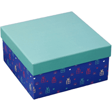 Коробка подарочная "Gift", 19х19х9.5 см, картон