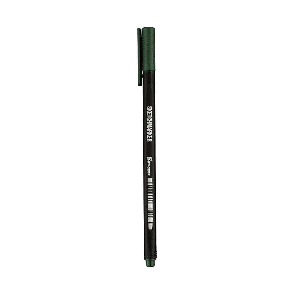 Ручка капиллярная "Sketchmarker Artist fine pen", 0.4 мм, зеленый насыщенный