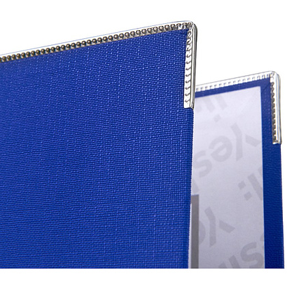 Папка-регистратор "Yesli:", А4, 75 мм, ПВХ Эко, синий - 4