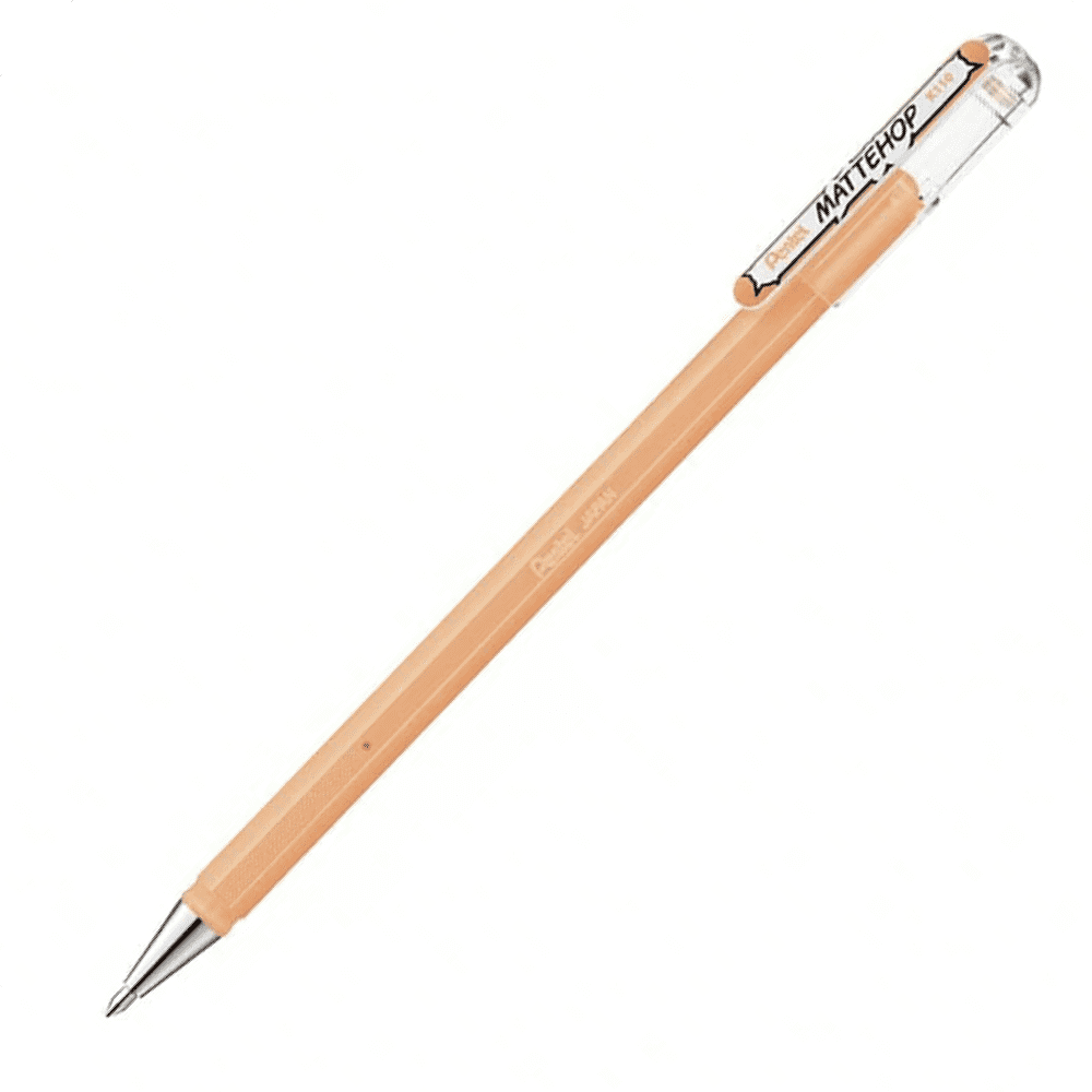 Ручка гелевая "Mattehop", 1 мм, бледно-оранжевый