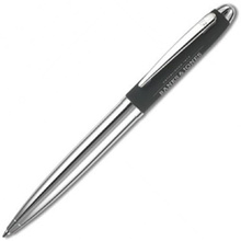 Ручка шариковая автоматическая "Senator Nautic", 1.0 мм, белый, серебристый, стерж. синий