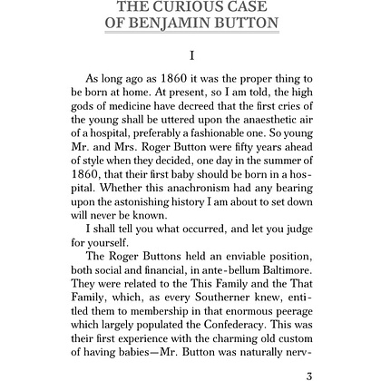 Книга на английском языке "The Curious Case of Benjamin Button and Other Stories", Фрэнсис Скотт Фицджеральд - 2