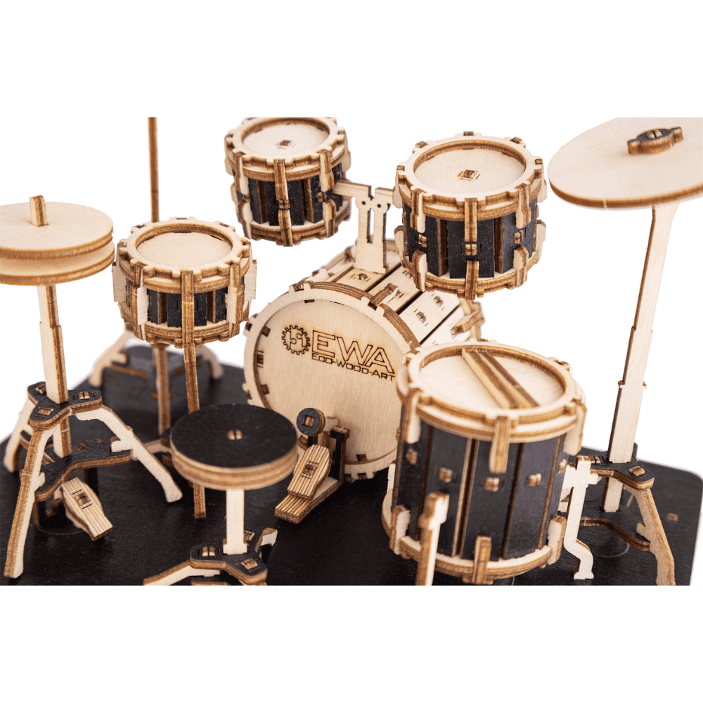 Конструктор 3D "Барабаны", деревянный - 5