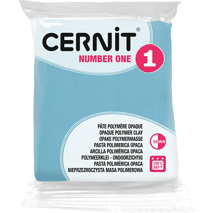 Полимерная глина "Cernit № 1 (Number One)", 56 г, 200 голубой - 2