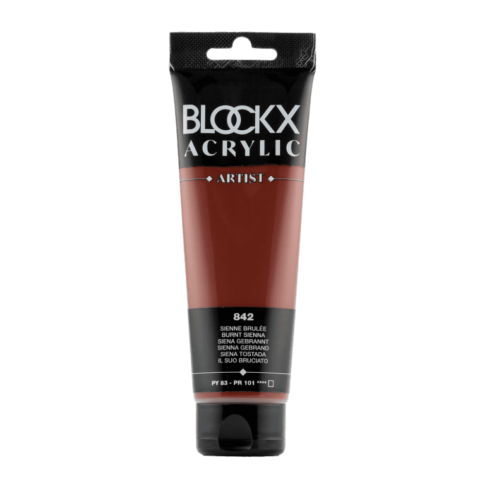 Краски акриловые "Blockx", 842 сиенна жженая, 120 мл