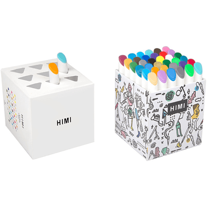 Мелки восковые "Himi Silky Crayon", 36 цветов, ассорти - 8