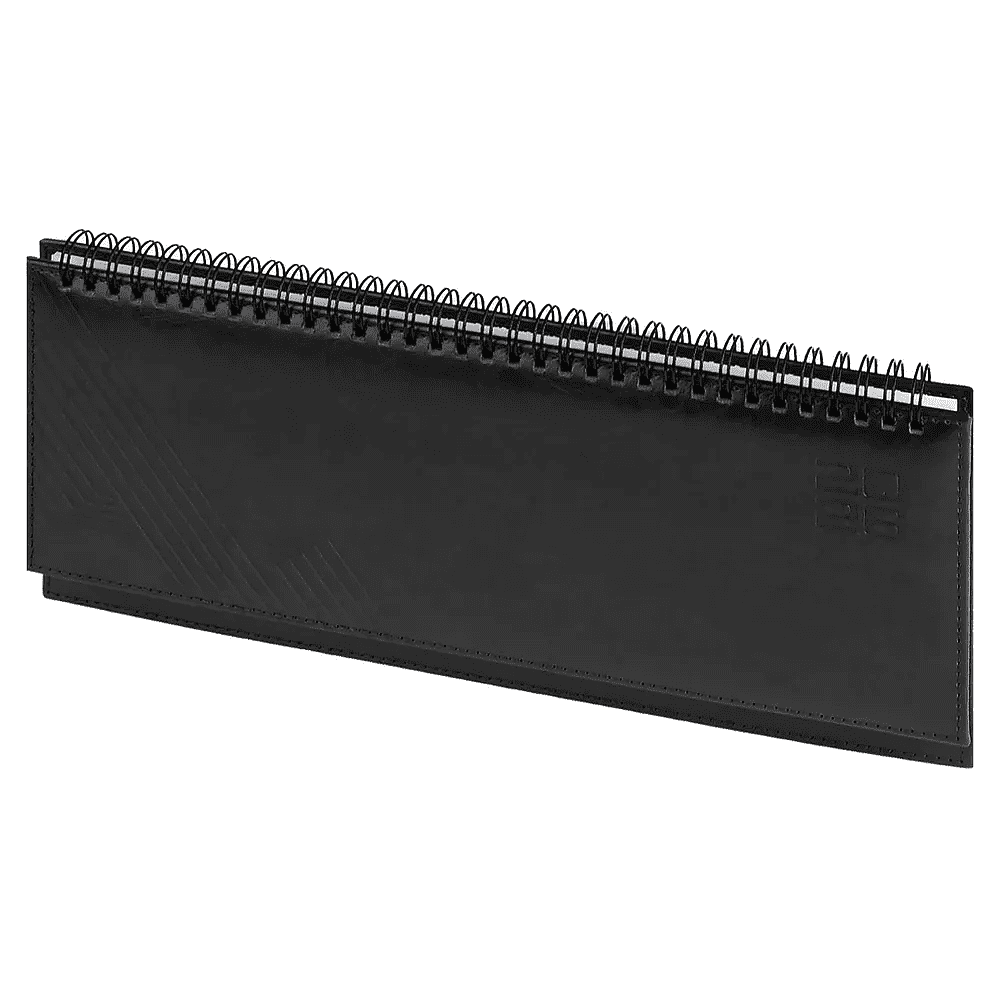 Планинг датированный "Сафир", 310х130 мм, 64 листа, черный, 2026 - 2