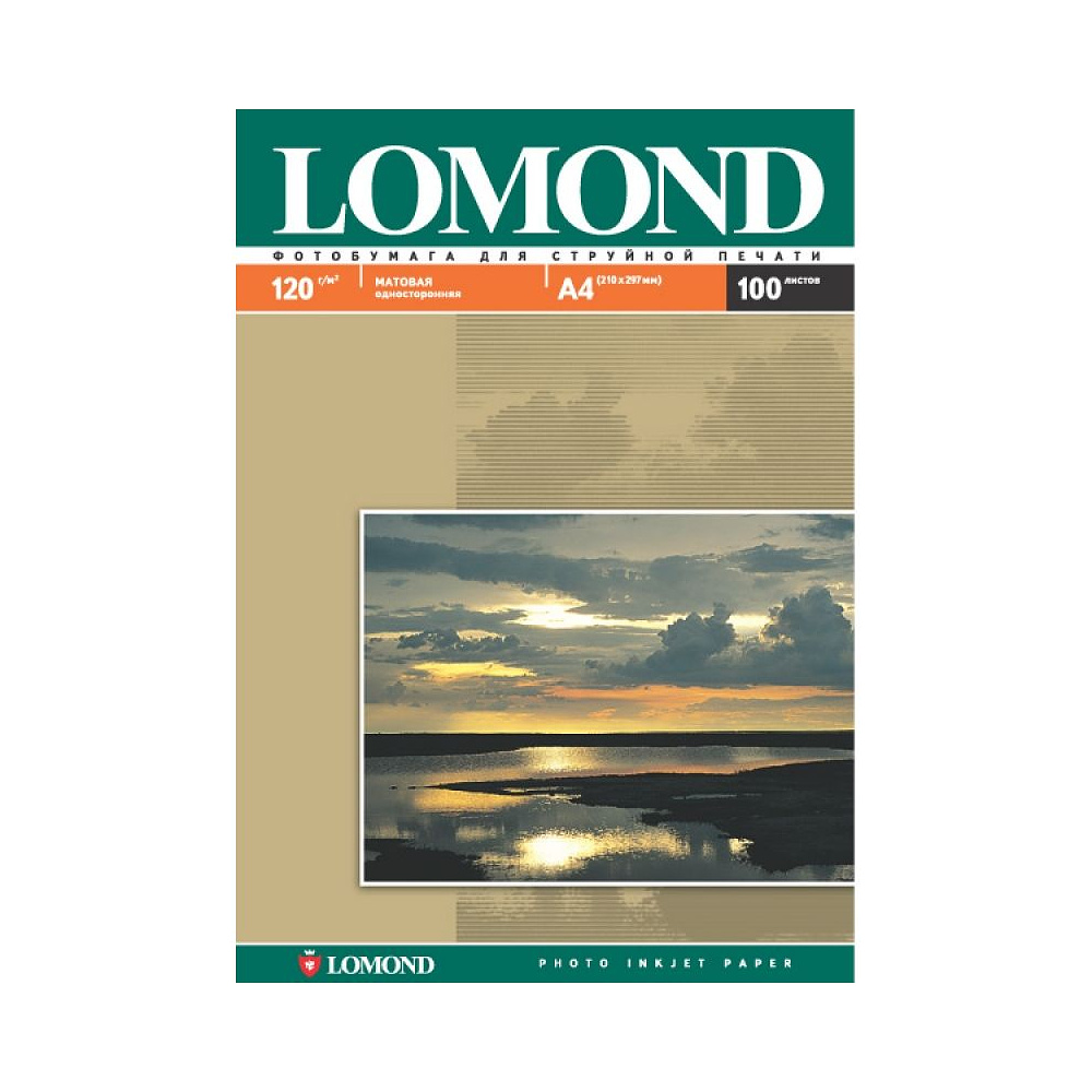 Фотобумага матовая для струйной фотопечати "Lomond", A4, 25 листов, 90 г/м2, матовый - 2