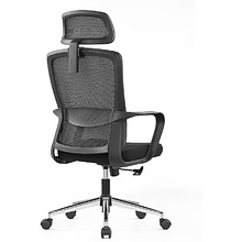 Кресло компьютерное SitZone U-060A, сетка, ткань, черный