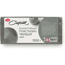 Пластилин скульптурный "Сонет", 1 кг, серый
