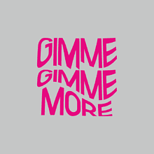 Бутылка «Gimme more» с карабином, серебристый, с брелоком, цвет прозрачный с печатью
