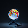 Глобус физико-политический "Мир" с подсветкой, 21 см - 2