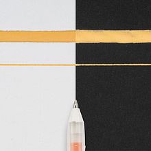 Ручка гелевая "Gelly Roll Souffle", 1.0 мм, прозрачный, стерж. оранжевый