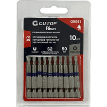 Бита стальная CUTOP C06035, TORX T20х50 мм, 10 шт/упак