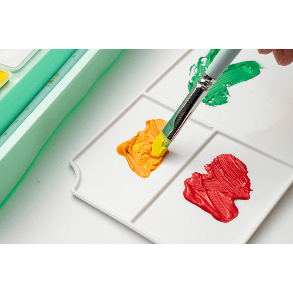 Гуашь "Himi Miya Jelly Cup", 24 цвета, 30 мл, ассорти, зеленый футляр - 3