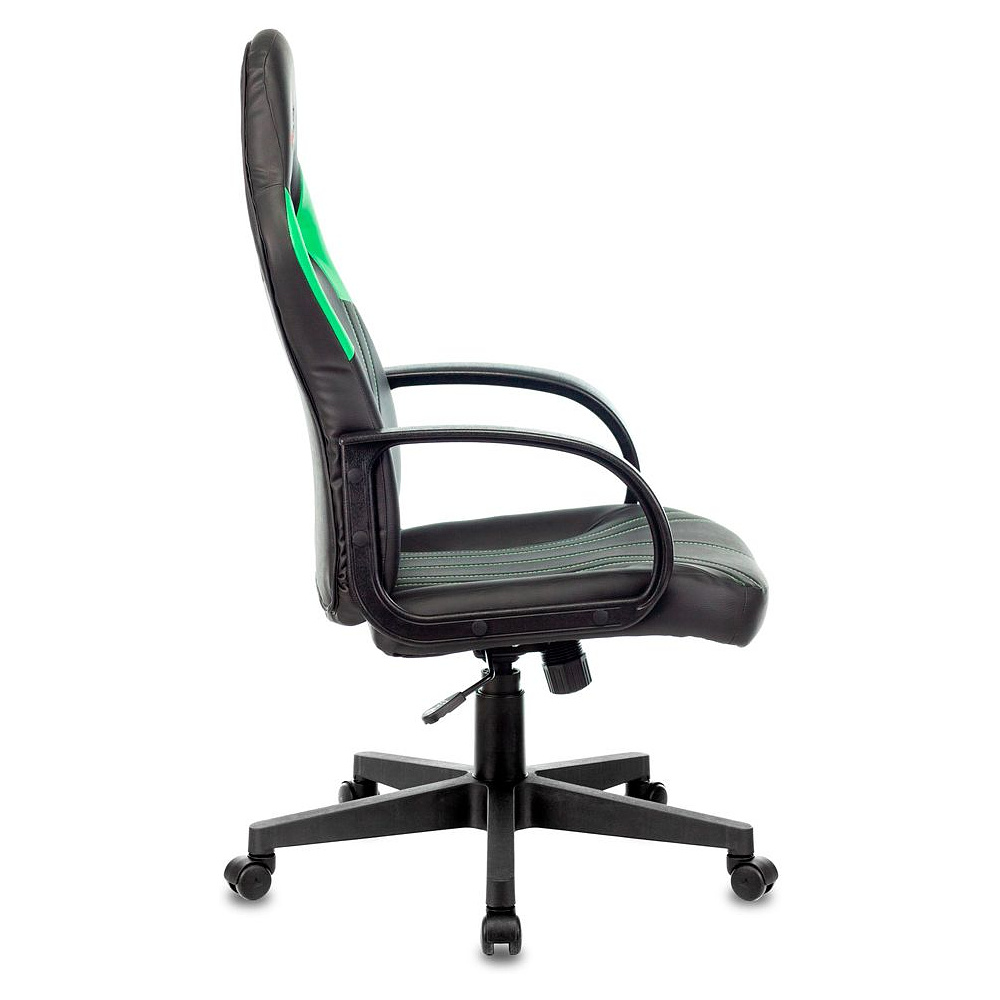 Кресло игровое "Zombie Runner", экокожа, пластик, черный, зеленый - 3