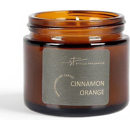 Свеча декоративная "Stella Fragrance. Cinnamon Orange", 50 гр.