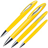 Ручка шариковая автоматическая "Fairfield", 0.5 мм, желтый, стерж. синий - 2