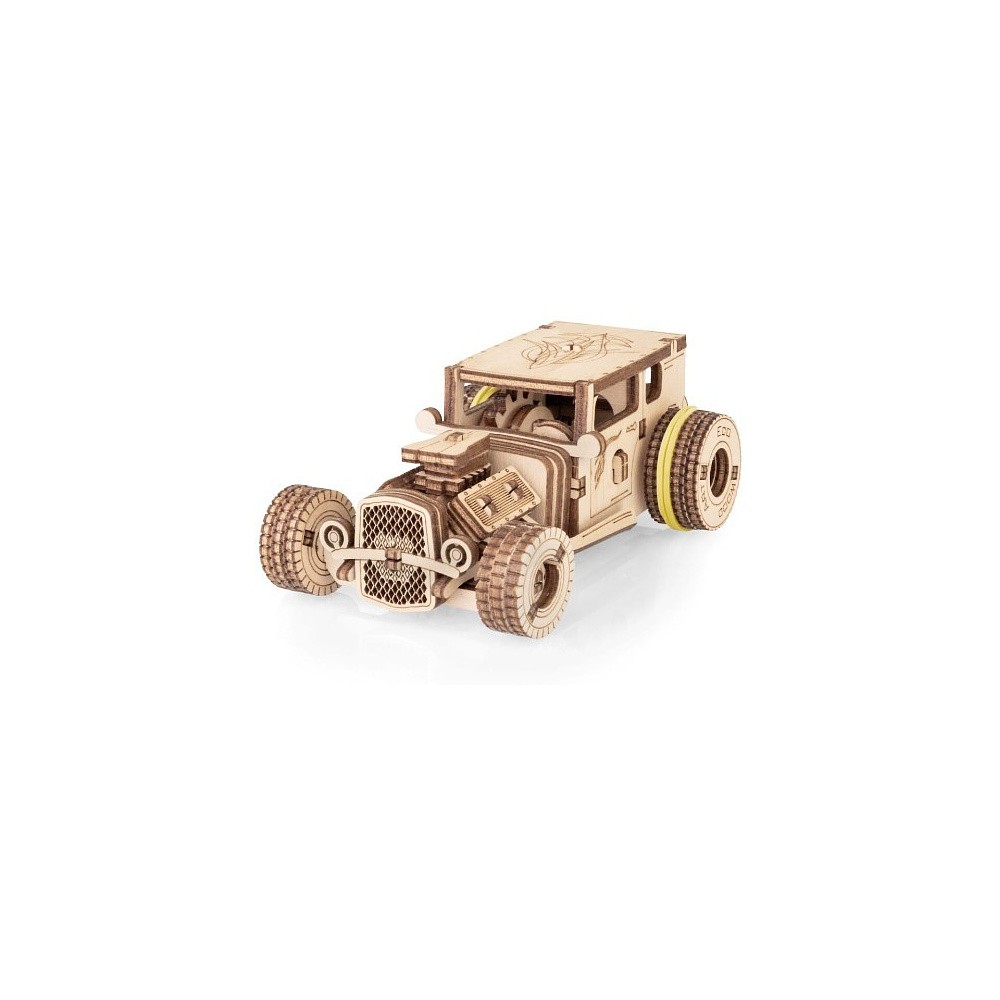 Конструктор 3D "Хот Род", механический, деревянный