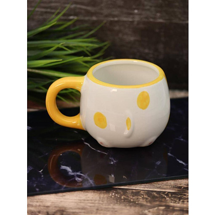 Кружка керамическая "Cat", 450 мл, оранжевый - 6