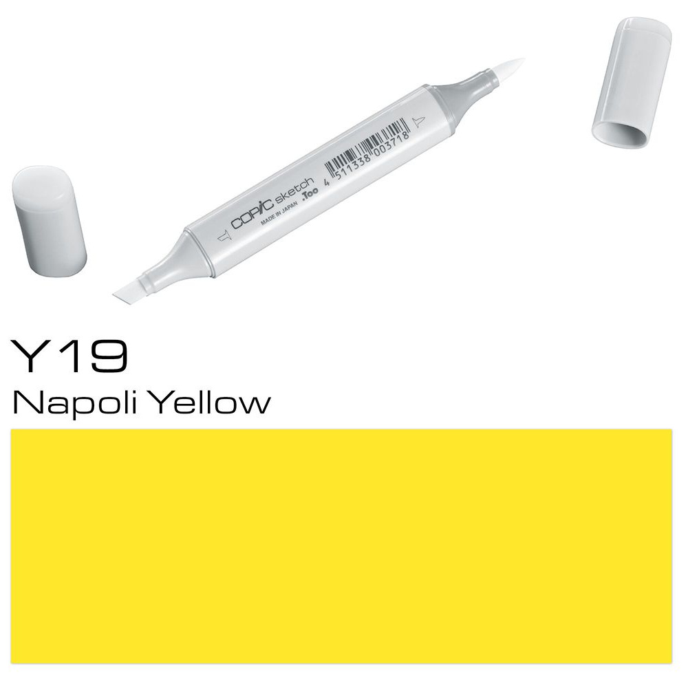 Маркер перманентный "Copic Sketch", Y-19 желтый неаполь