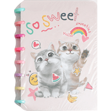 Книга записная "Funny cats", А5, 150х210 мм, 100 листов, в клетку, ассорти