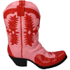 Ваза "Cowboy Boot", полирезина, красный - 4