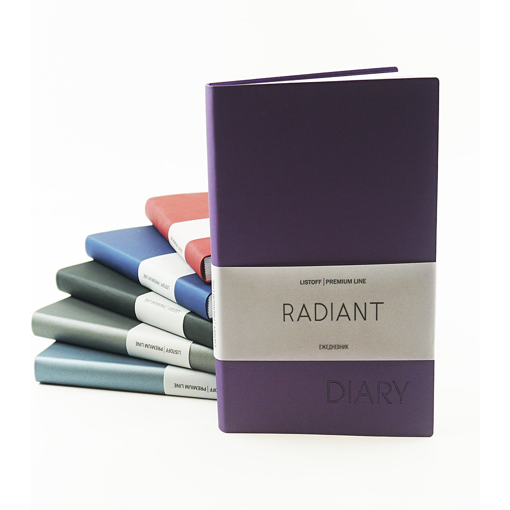 Ежедневник недатированный "Radiant", А5, 152 страницы, красный - 4