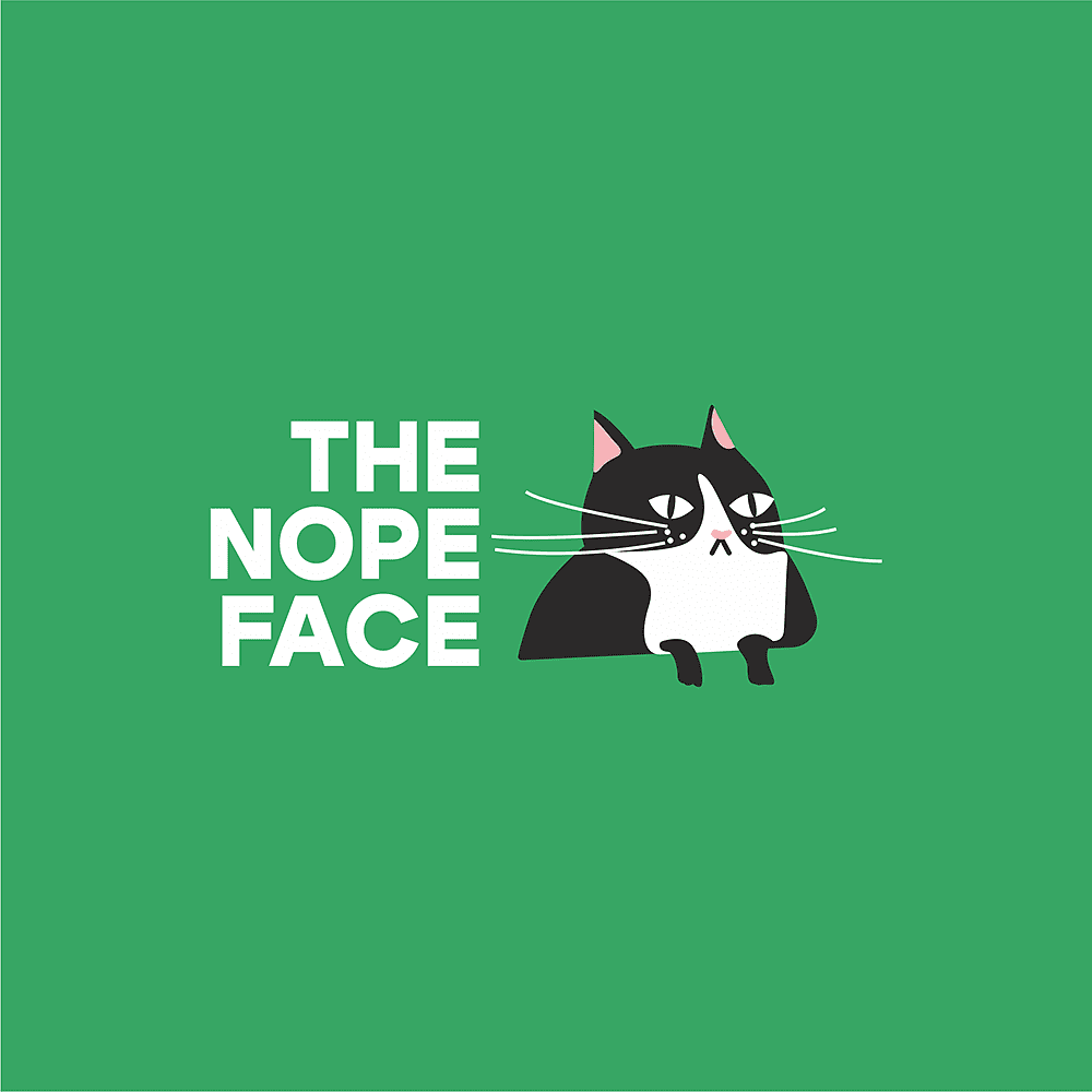 Косметичка «The nope face», зеленый - 2
