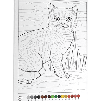 Раскраска по номерам "Кошечки" - 2