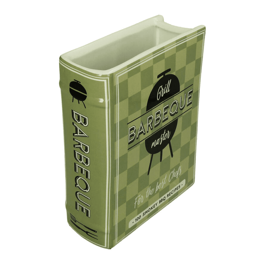 Ваза "Book BBQ Book", зеленый