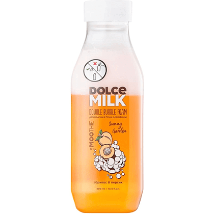Пена для ванны двухфазная "DOLCE MILK", 400 мл, абрикос и персик