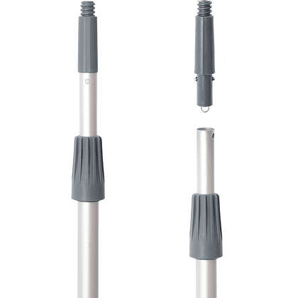 Ручка телескопическая для мытья окон "HQ Профилайн", 2.5 м, 2 секции, алюминий - 5