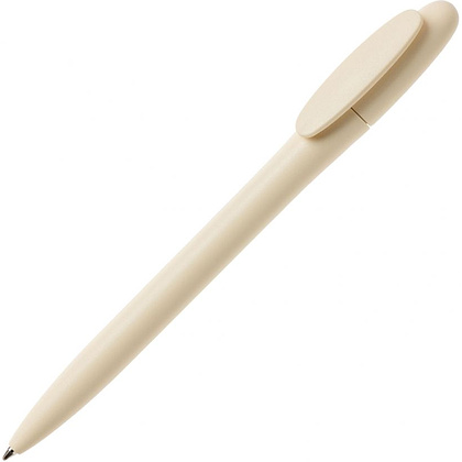 Ручка шариковая автоматическая "Bay MATT", 1.0 мм, кремовый, стерж. синий