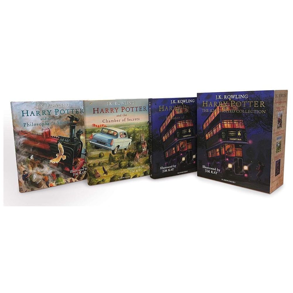 Комплект книг на английском языке "Harry Potter - The Illustrated Edition 3 books in set", Rowling J.K. - 2