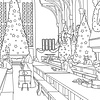 Раскраска "Colouring Book. Harry Potter: Winter at Hogwarts: A Magical Coloring Set", (английский язык) - 2