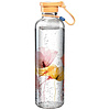 Бутылка для воды "Apricot Flower", стекло, 750 мл, прозрачный, желтый - 2